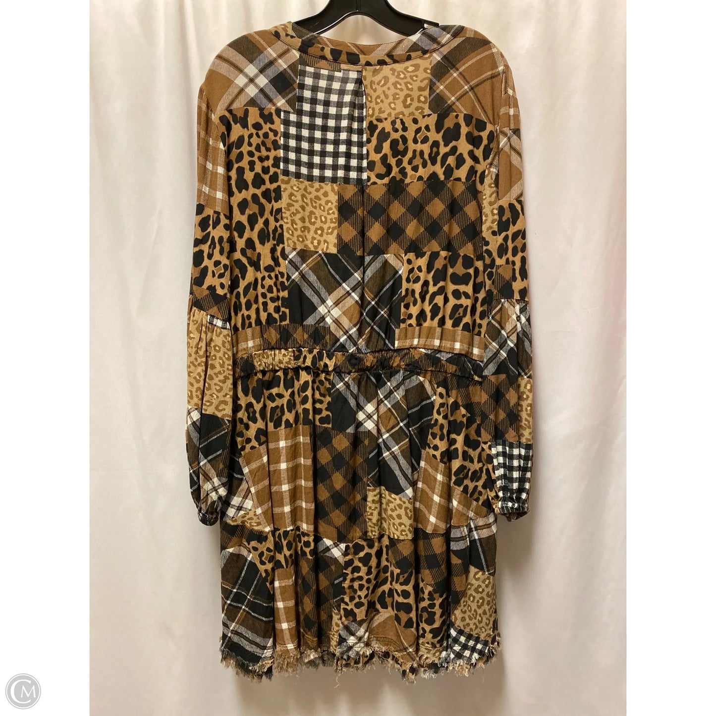 Dress Casual Midi By Cato In Brown, Size: Xl