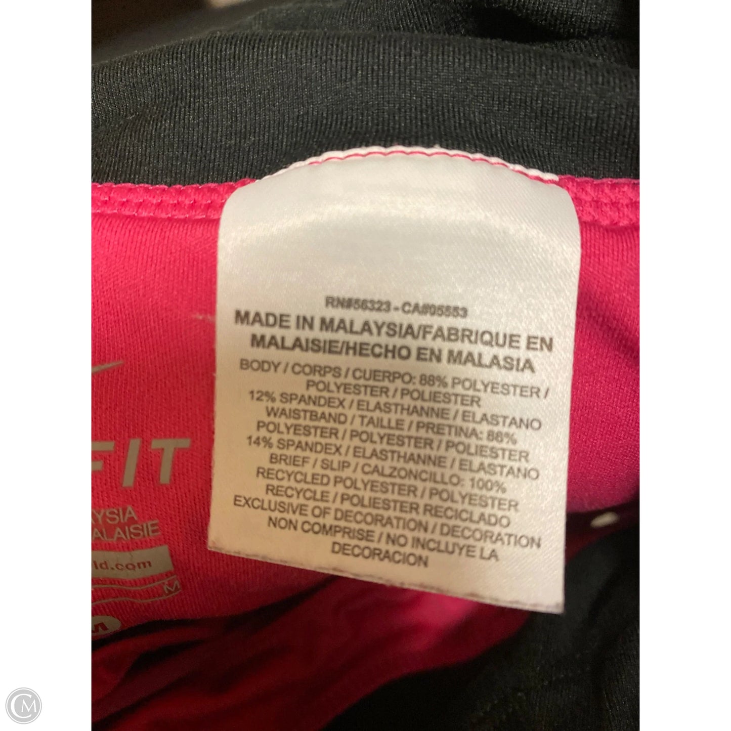 Athletic Shorts By Nike In Pink, Size: M