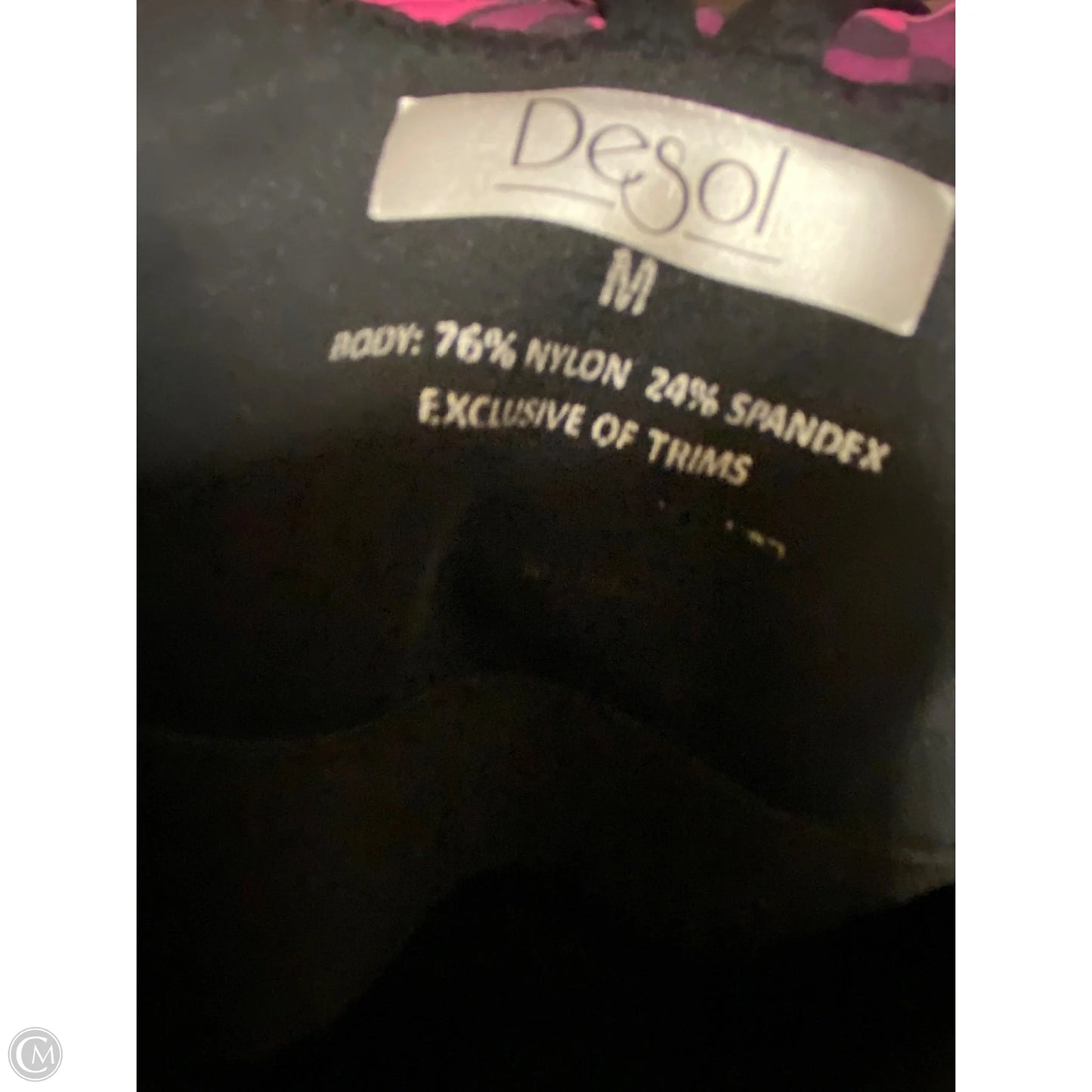 Athletic Bra By Clothes Mentor In Black, Size: M