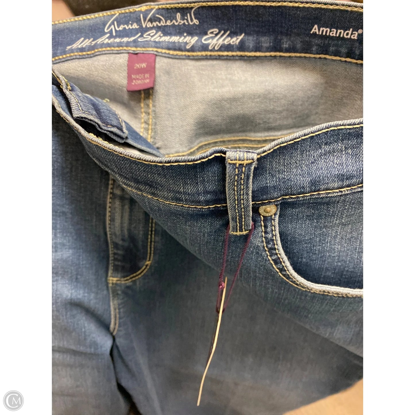 Capris By Gloria Vanderbilt In Blue Denim, Size: 20