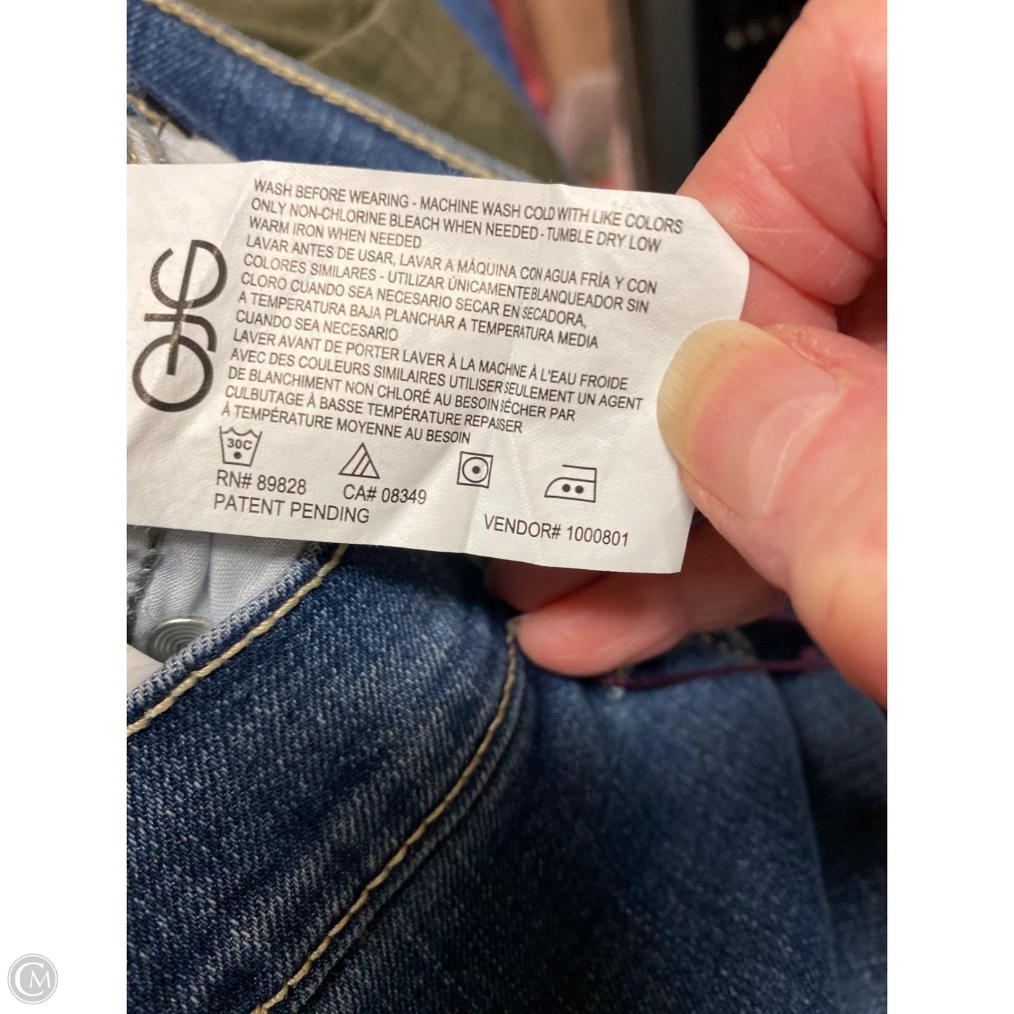 Capris By Gloria Vanderbilt In Blue Denim, Size: 20