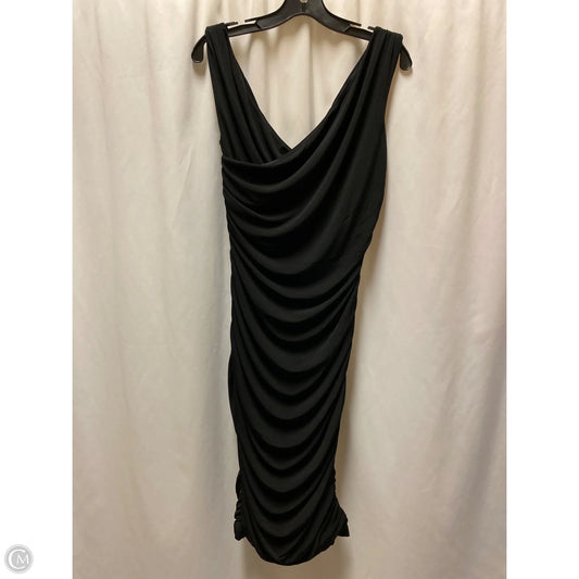 Dress Casual Maxi By Express In Black, Size: L