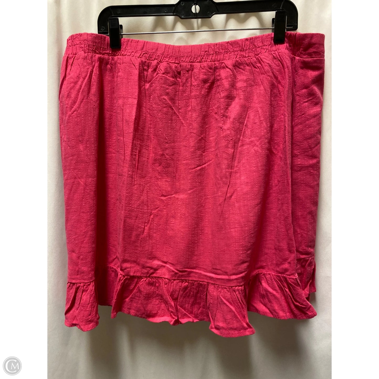 Skirt Midi By Cato In Pink, Size: Xl