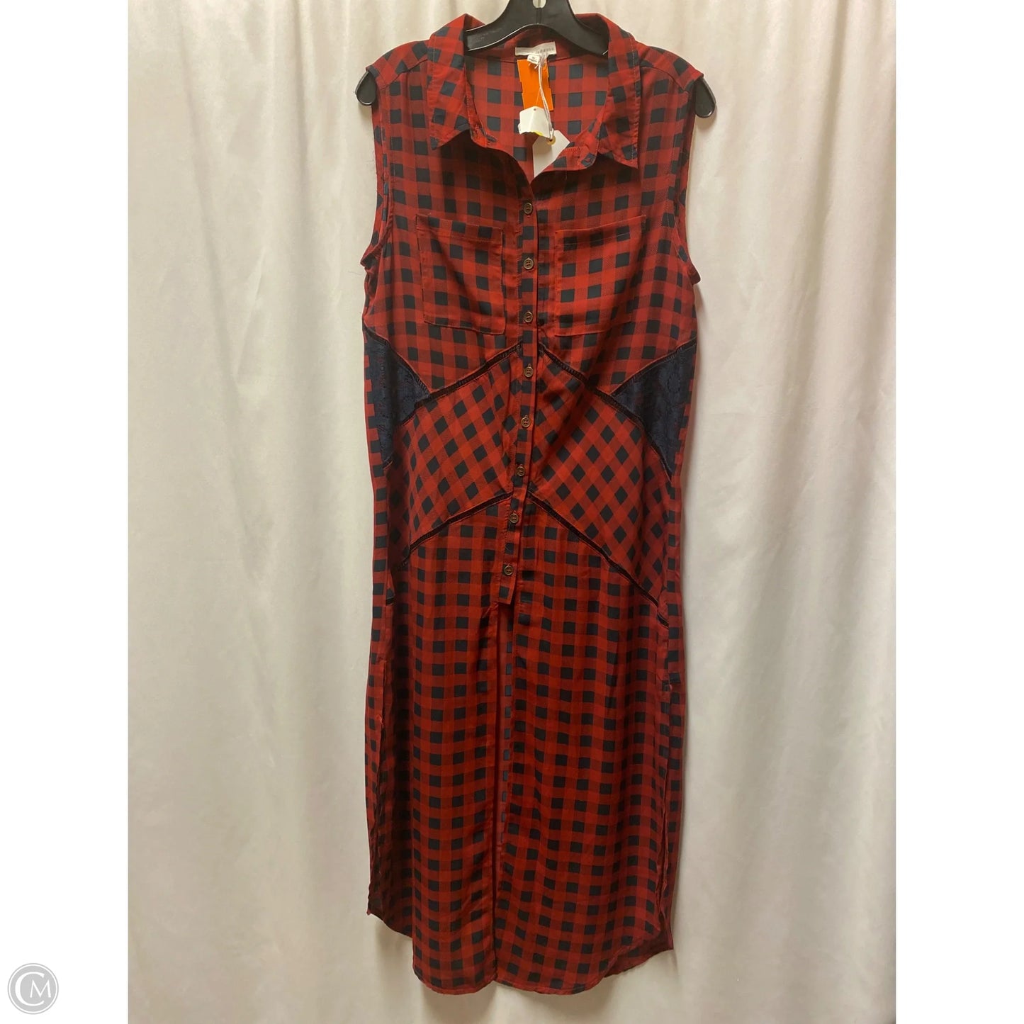 Top Sleeveless By Coco + Jaimeson In Maroon, Size: M