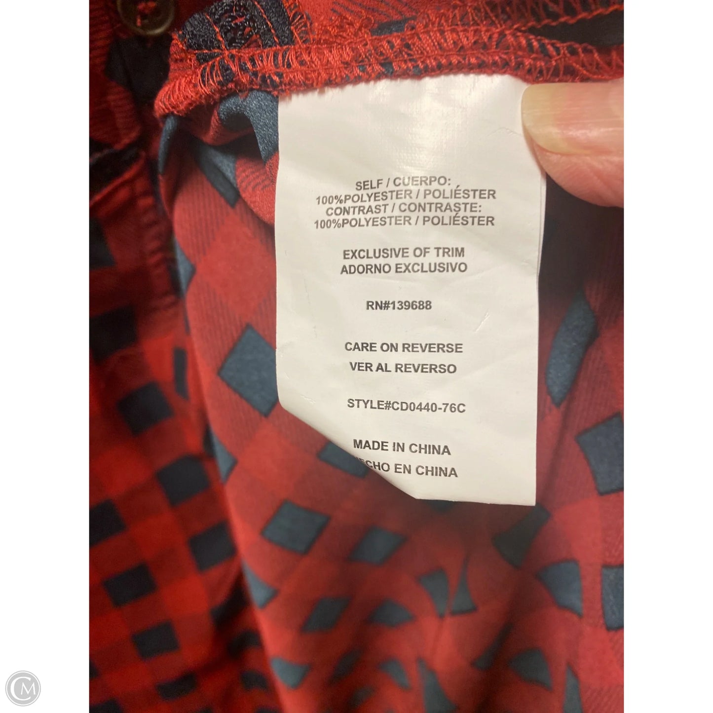 Top Sleeveless By Coco + Jaimeson In Maroon, Size: M