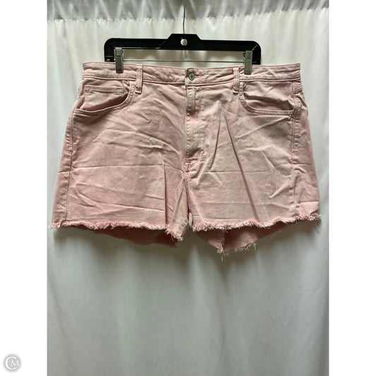 Shorts By Arizona In Pink Denim, Size: 18