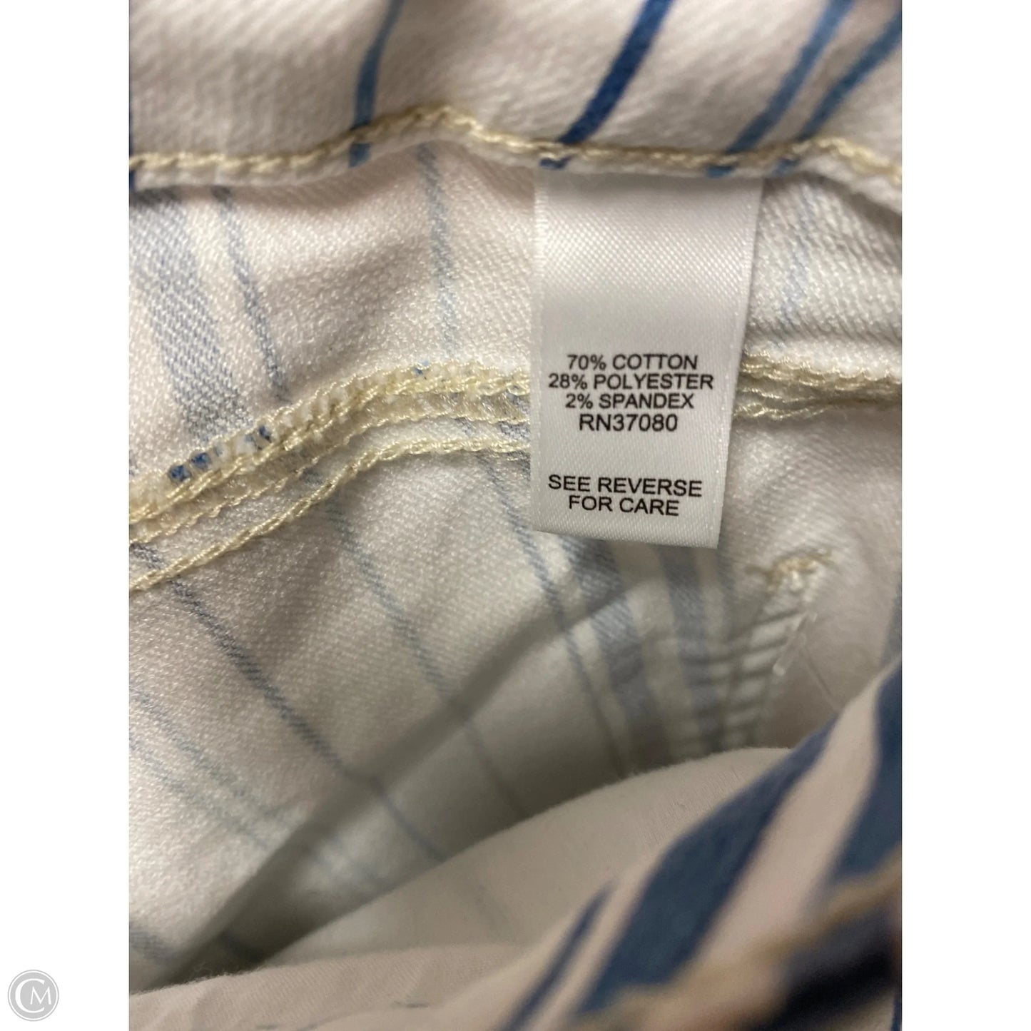 Shorts By Cato In Blue & White, Size: 18