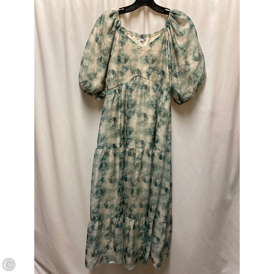 Dress Casual Maxi By Polagram In Green, Size: M