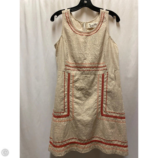 Dress Casual Midi By Aventura In Beige, Size: M