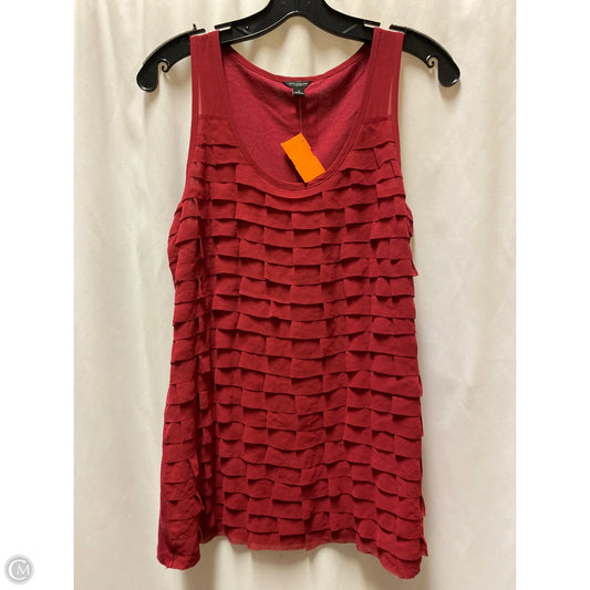 Tank Top By Ann Taylor In Maroon, Size: S