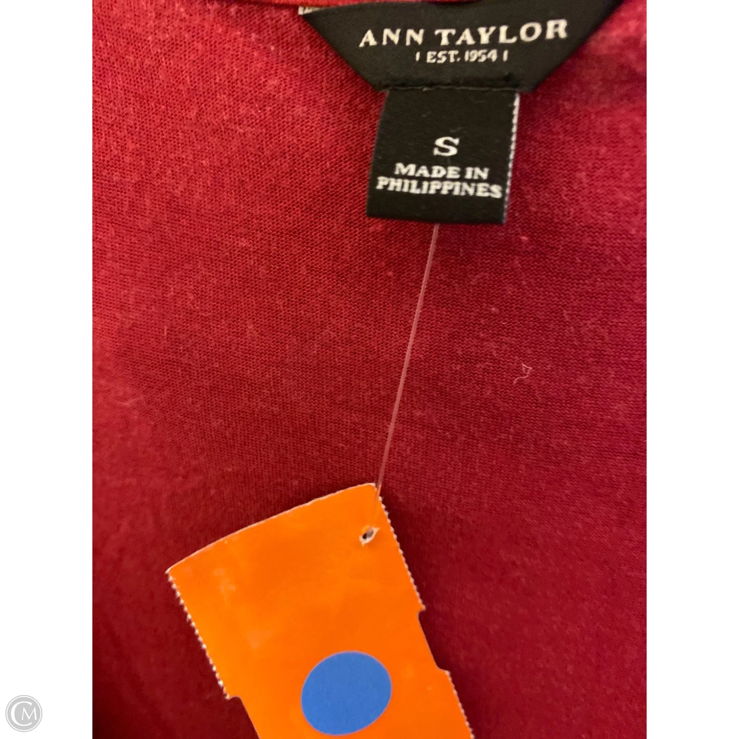 Tank Top By Ann Taylor In Maroon, Size: S