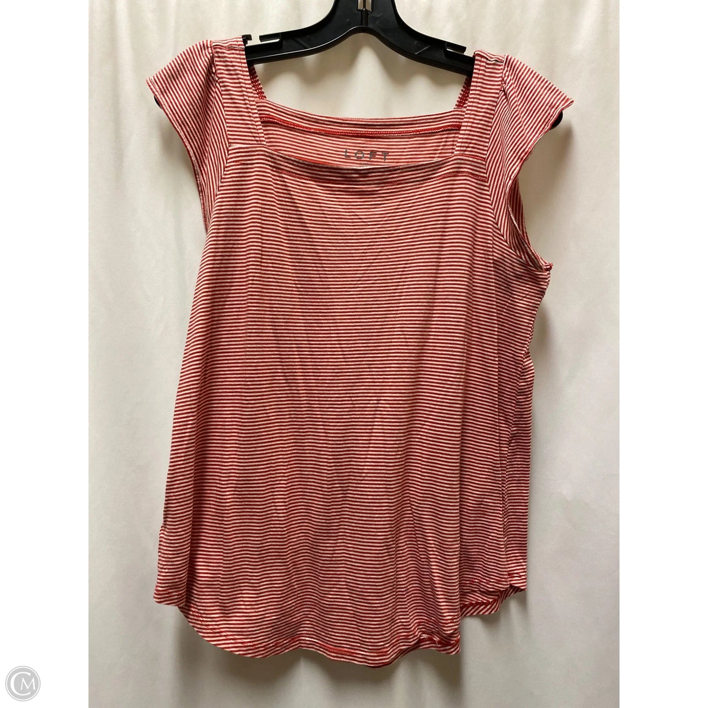 Top Sleeveless By Loft In Red, Size: S