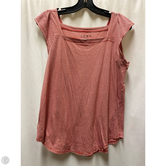 Top Sleeveless By Loft In Red, Size: S