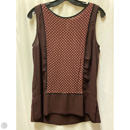 Top Sleeveless By Loft In Black, Size: M