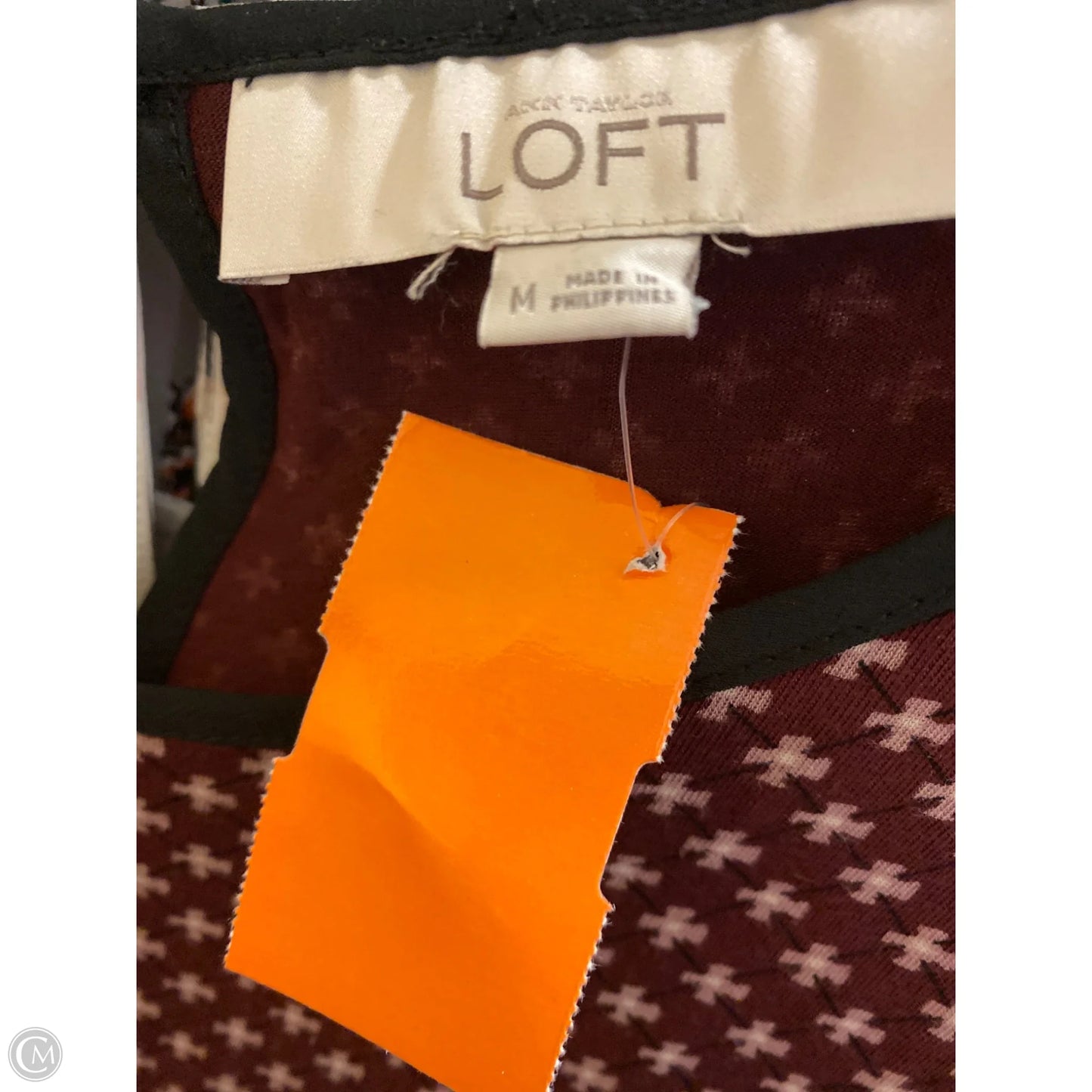 Top Sleeveless By Loft In Black, Size: M