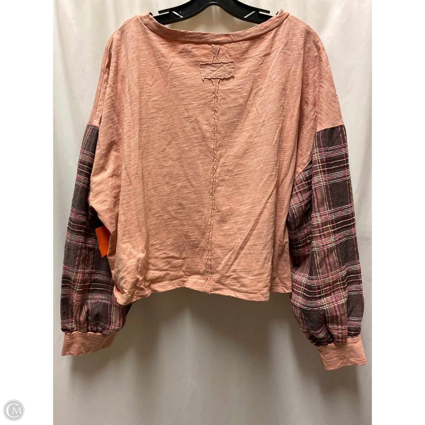 Top Long Sleeve By Shein In Pink, Size: L