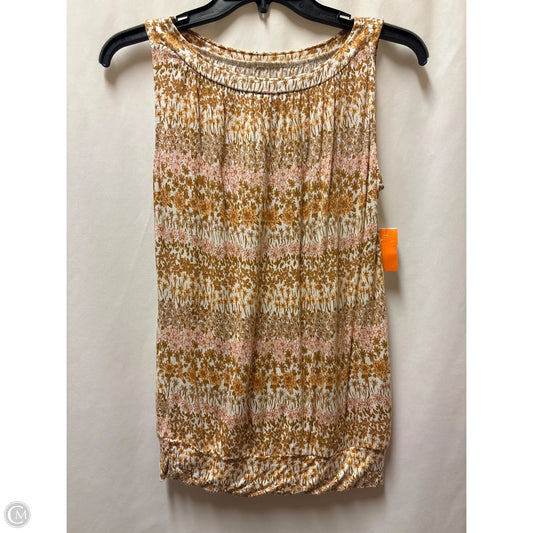 Top Sleeveless By Loft In Orange, Size: Xs