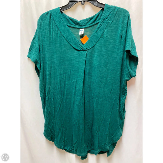 Top Short Sleeve By Old Navy In Green, Size: Lp