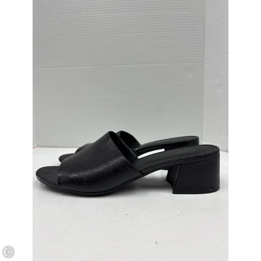 Sandals Heels Block By Aerosoles In Black, Size: 10