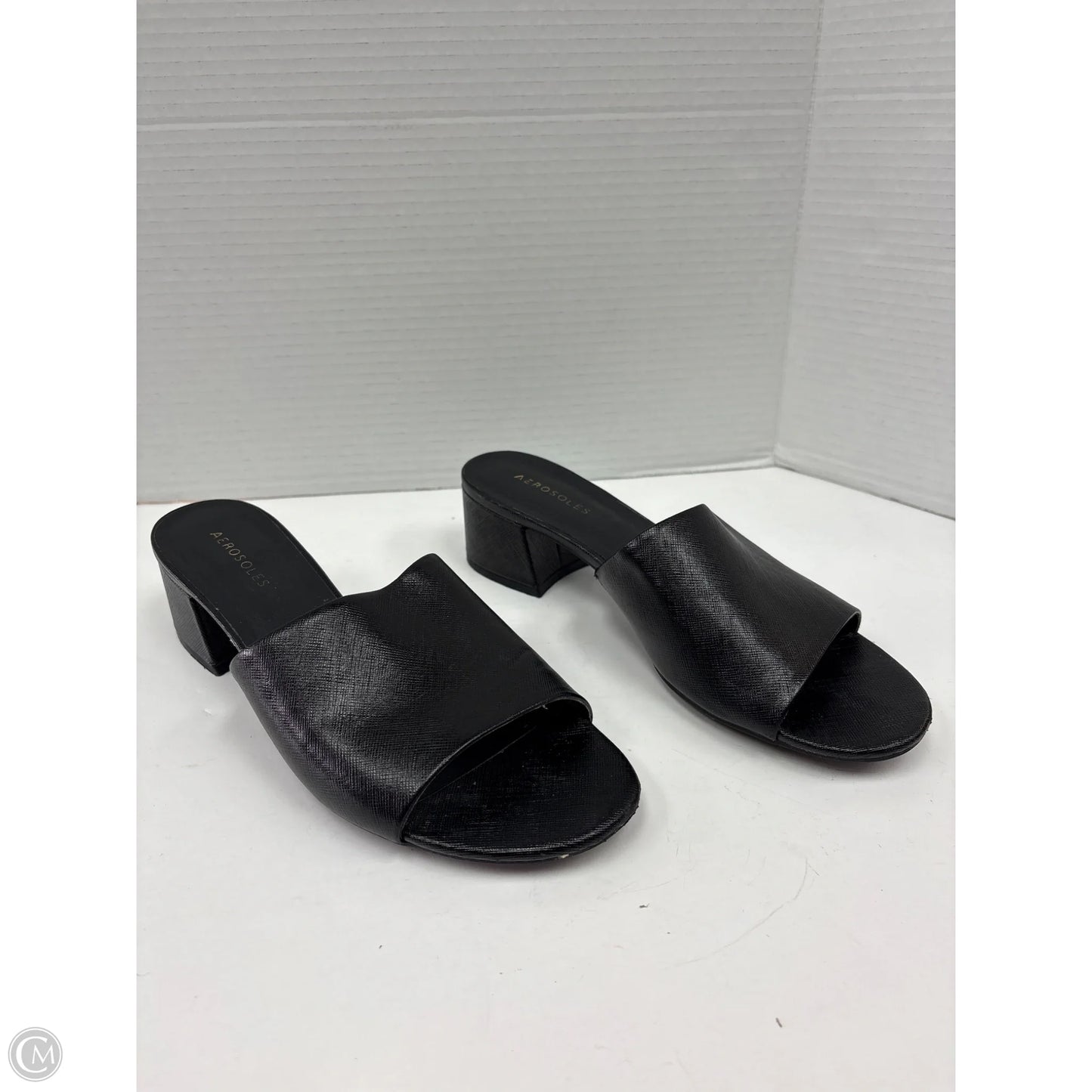 Sandals Heels Block By Aerosoles In Black, Size: 10