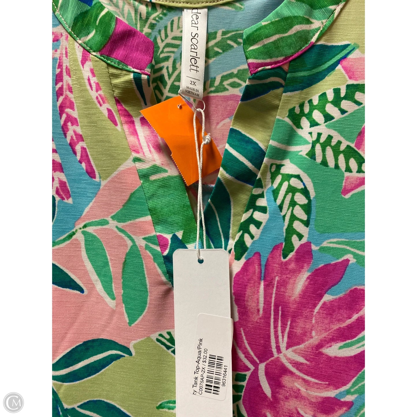 Top Sleeveless By Dear Scarlett In Green, Size: 2x