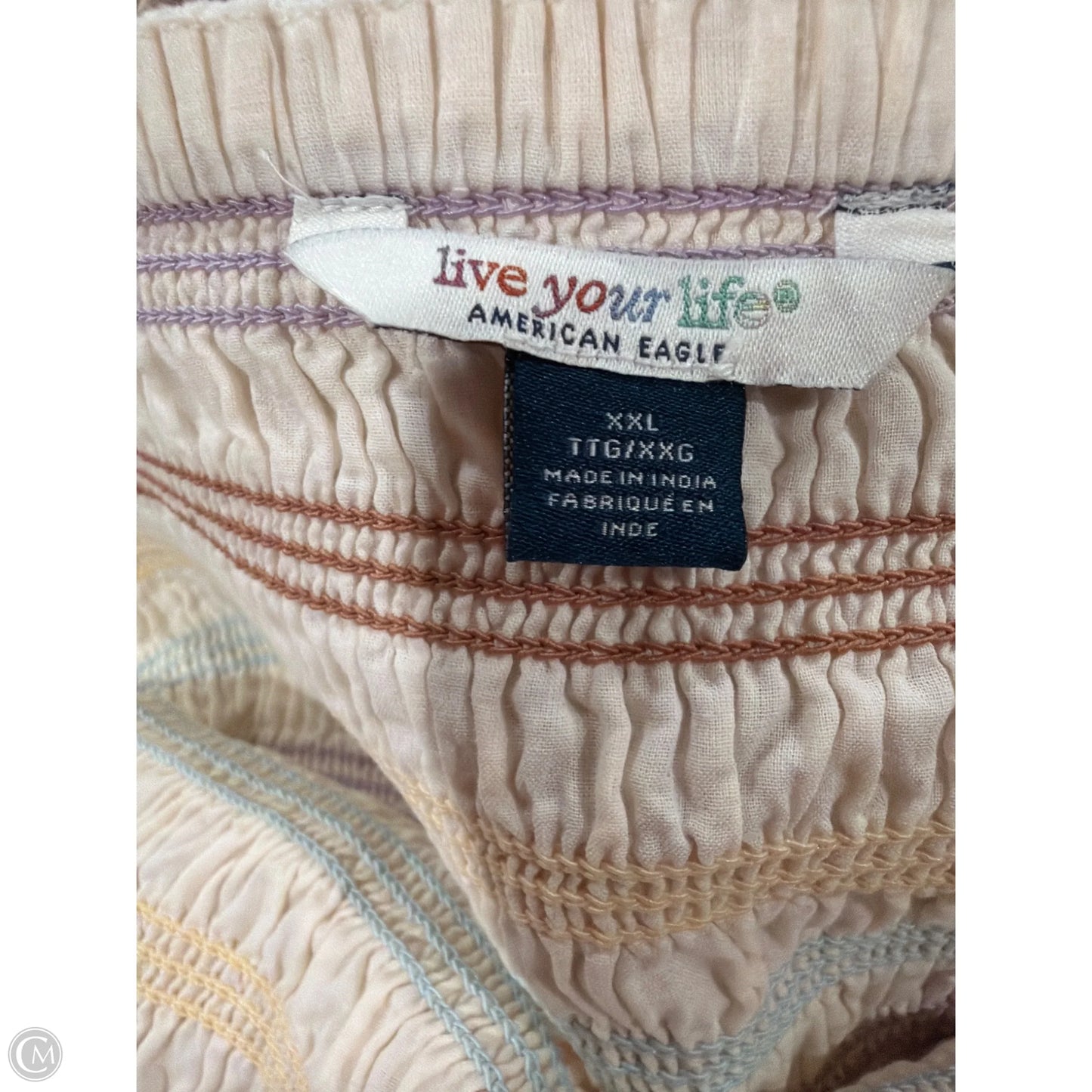 Skirt Maxi By Clothes Mentor In Cream, Size: Xxl