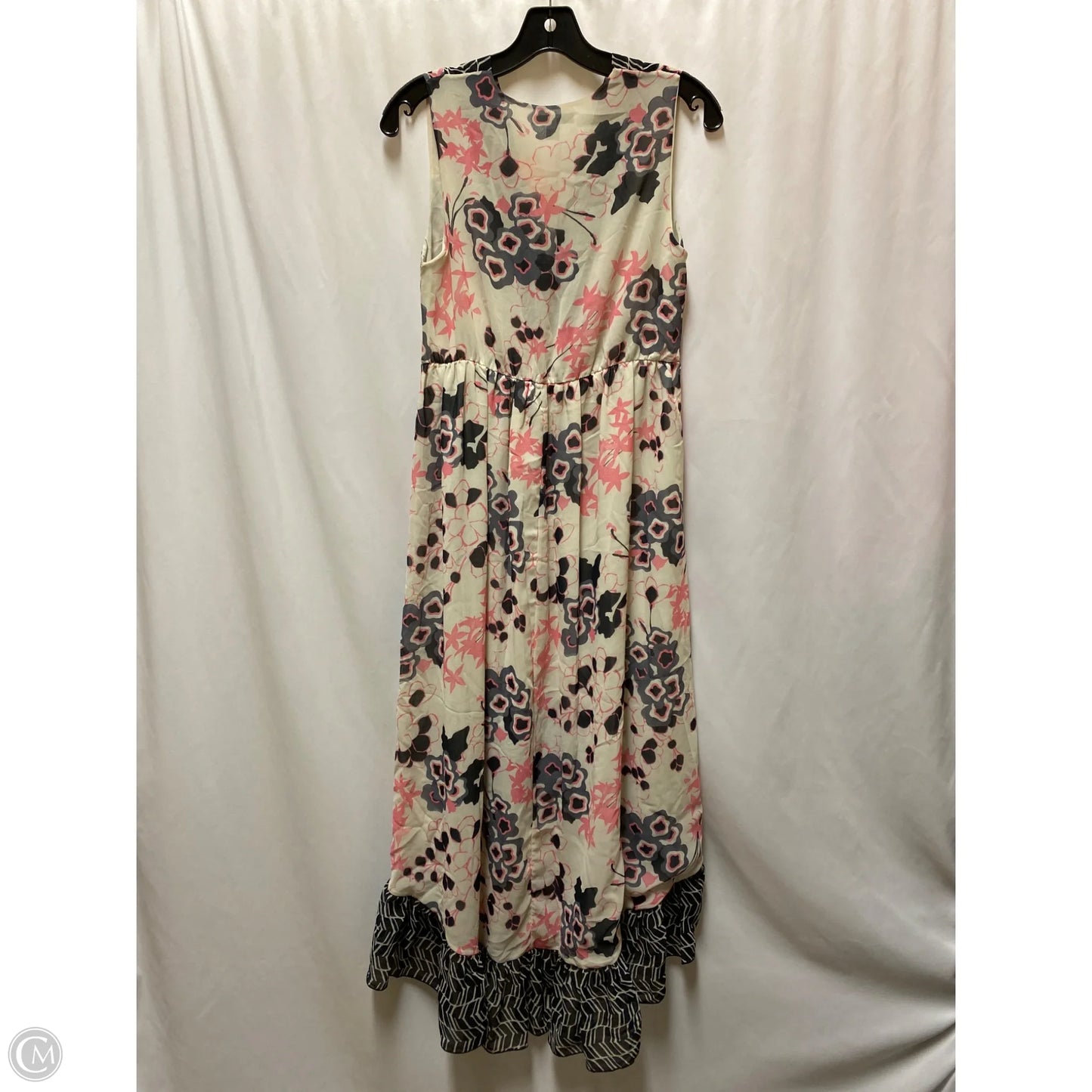 Dress Casual Maxi By New York And Co In Black & Pink, Size: M