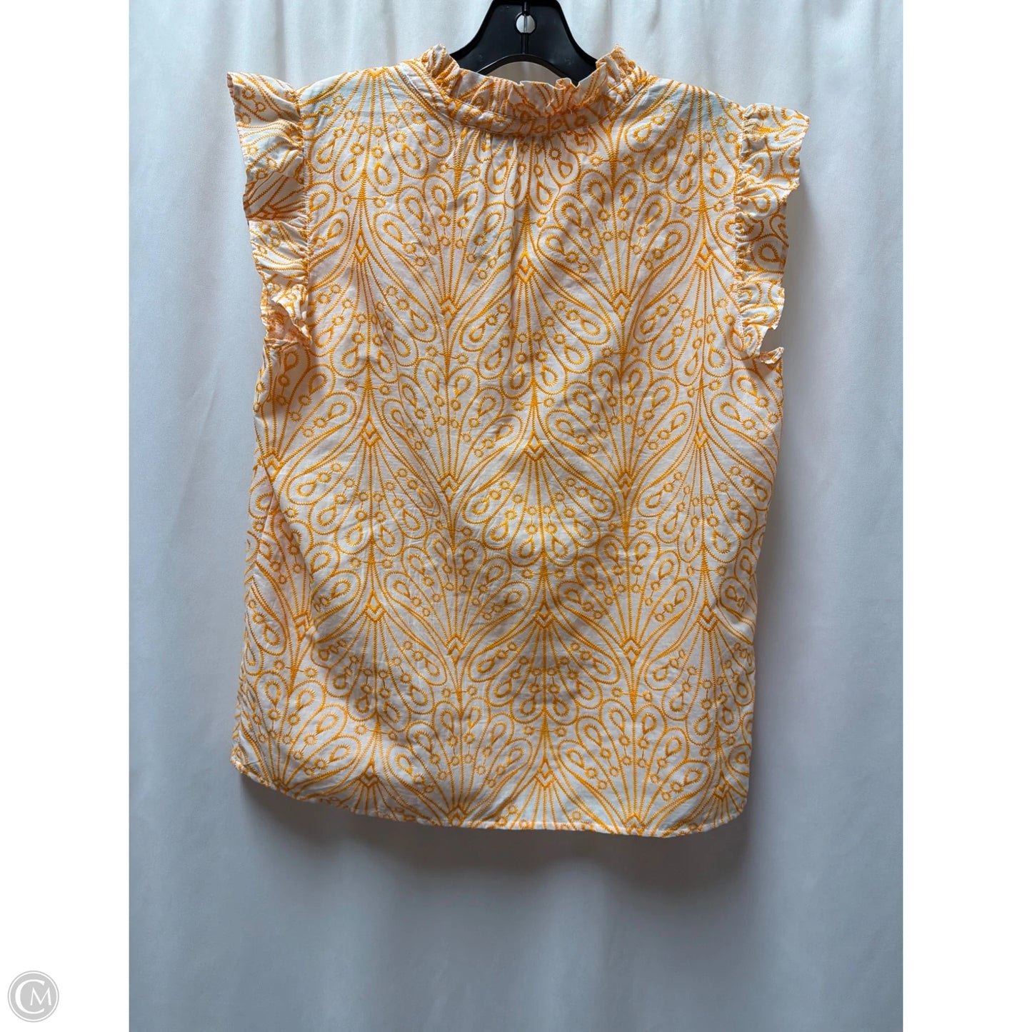 Top Sleeveless By Loft In Orange, Size: M