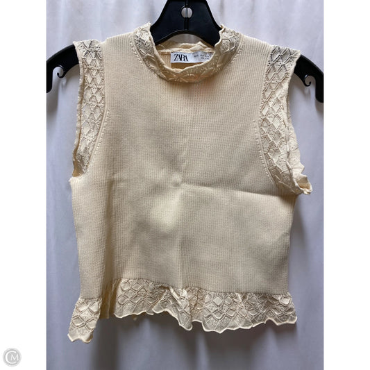 Tank Top By Zara In Yellow, Size: S