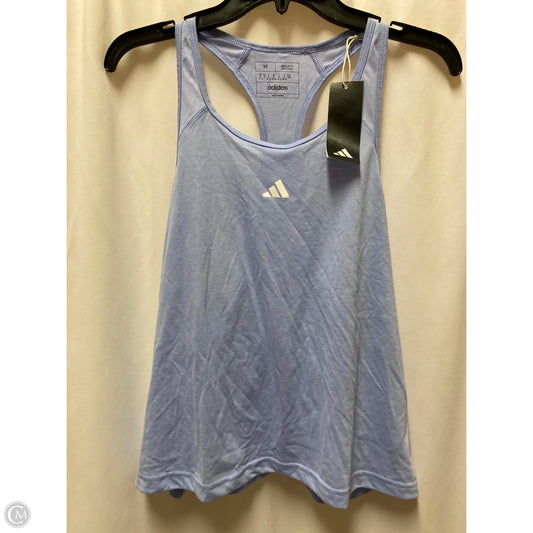Athletic Tank Top By Adidas In Blue, Size: M