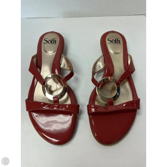 Sandals Flats By Sofft In Pink, Size: 9