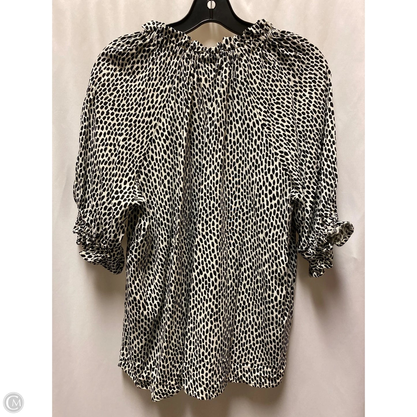 Top Short Sleeve By Who What Wear In Black, Size: Xxl