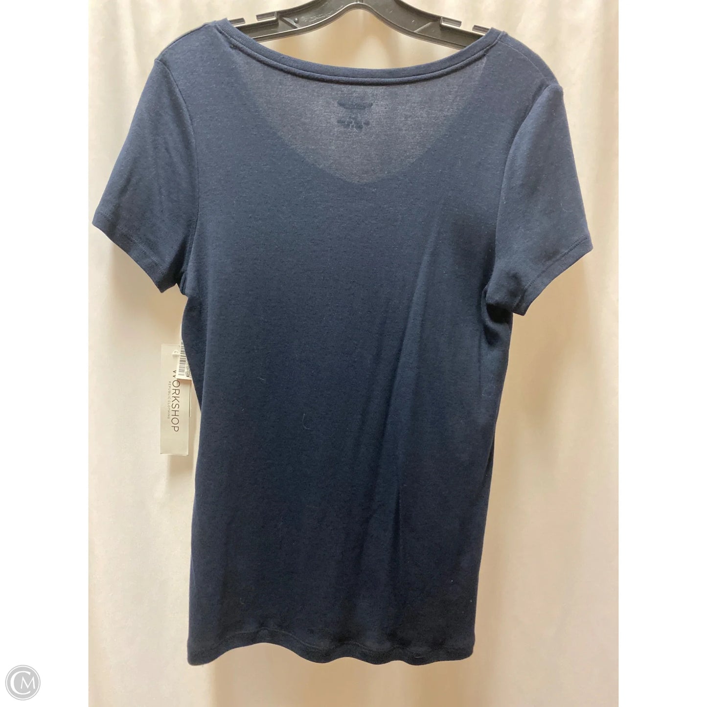 Top Short Sleeve By Workshop In Navy, Size: L