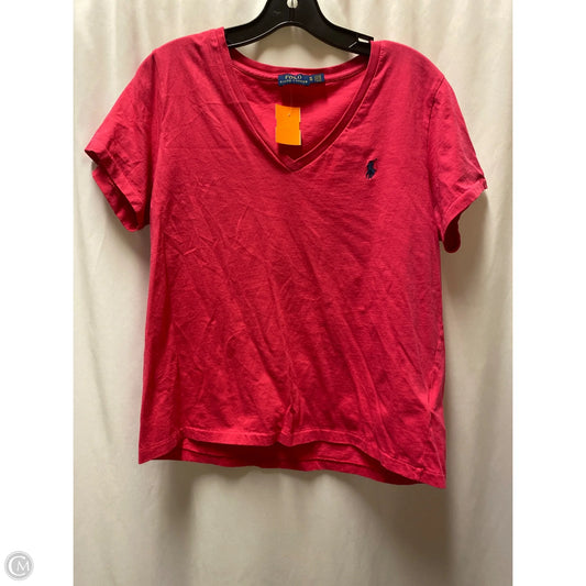 Top Short Sleeve By Ralph Lauren In Pink, Size: Xl