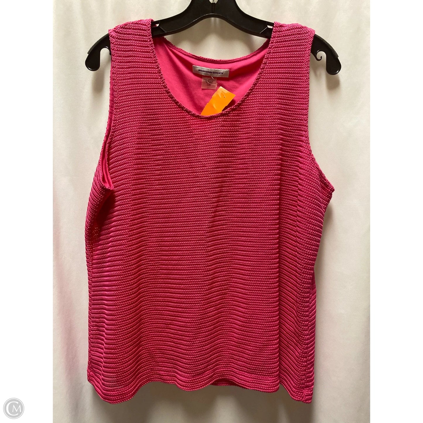 Top Sleeveless By Allison Daley In Pink, Size: L