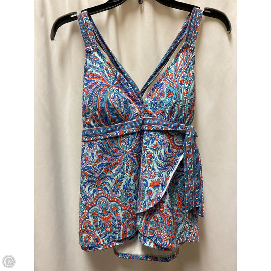 Swimsuit Top By Alex Marie In Blue, Size: L