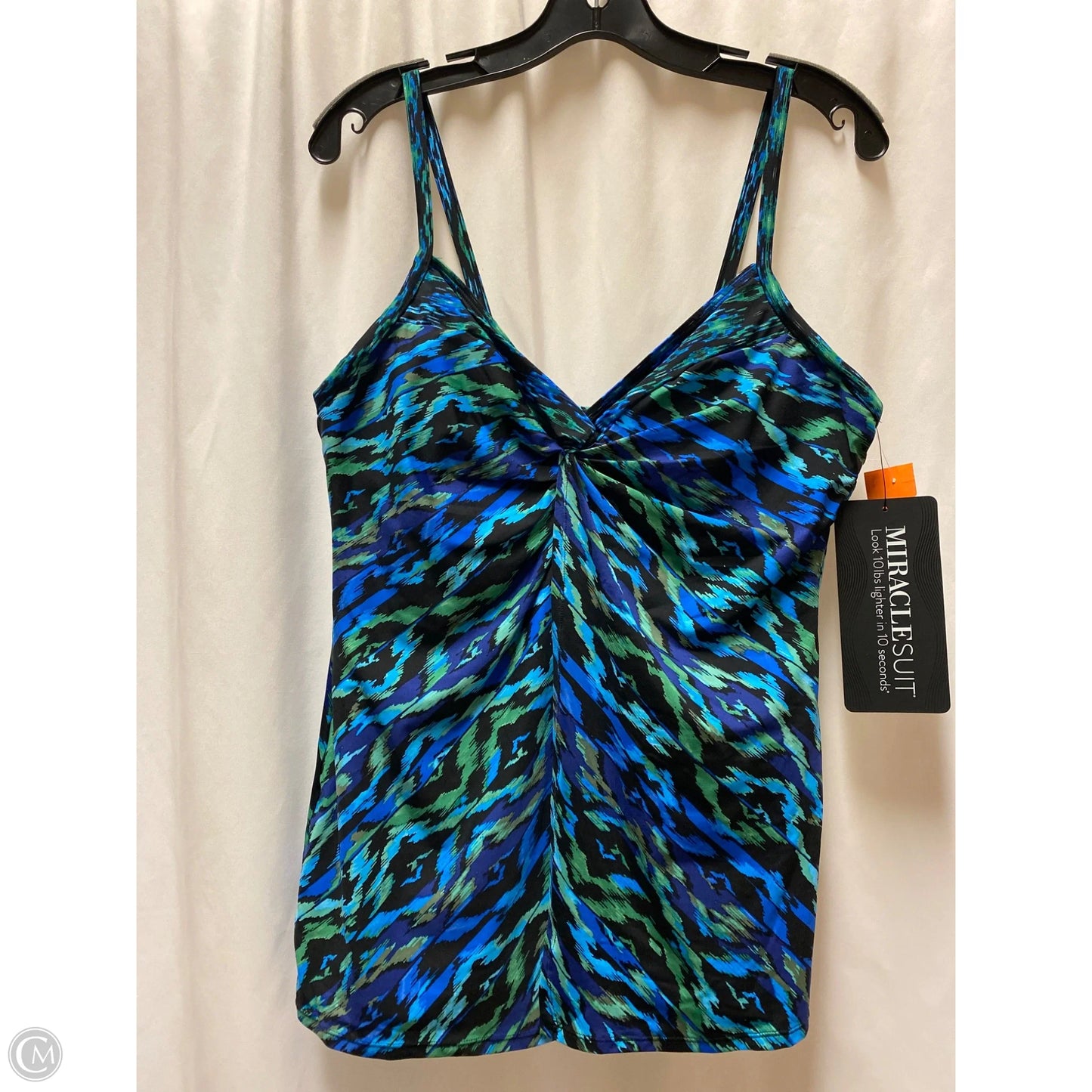 Swimsuit Top By Miraclesuit In Blue, Size: Xl