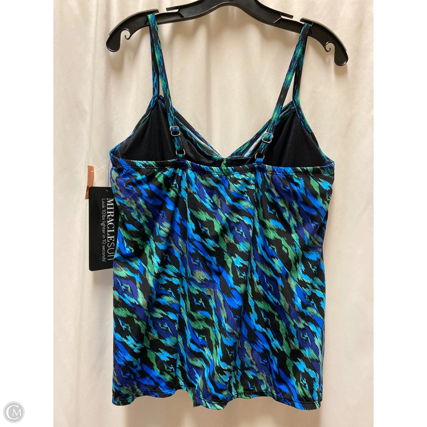 Swimsuit Top By Miraclesuit In Blue, Size: Xl