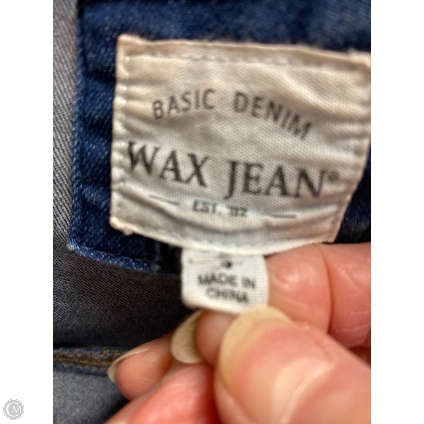 Jacket Denim By Wax Jean In Blue Denim, Size: S