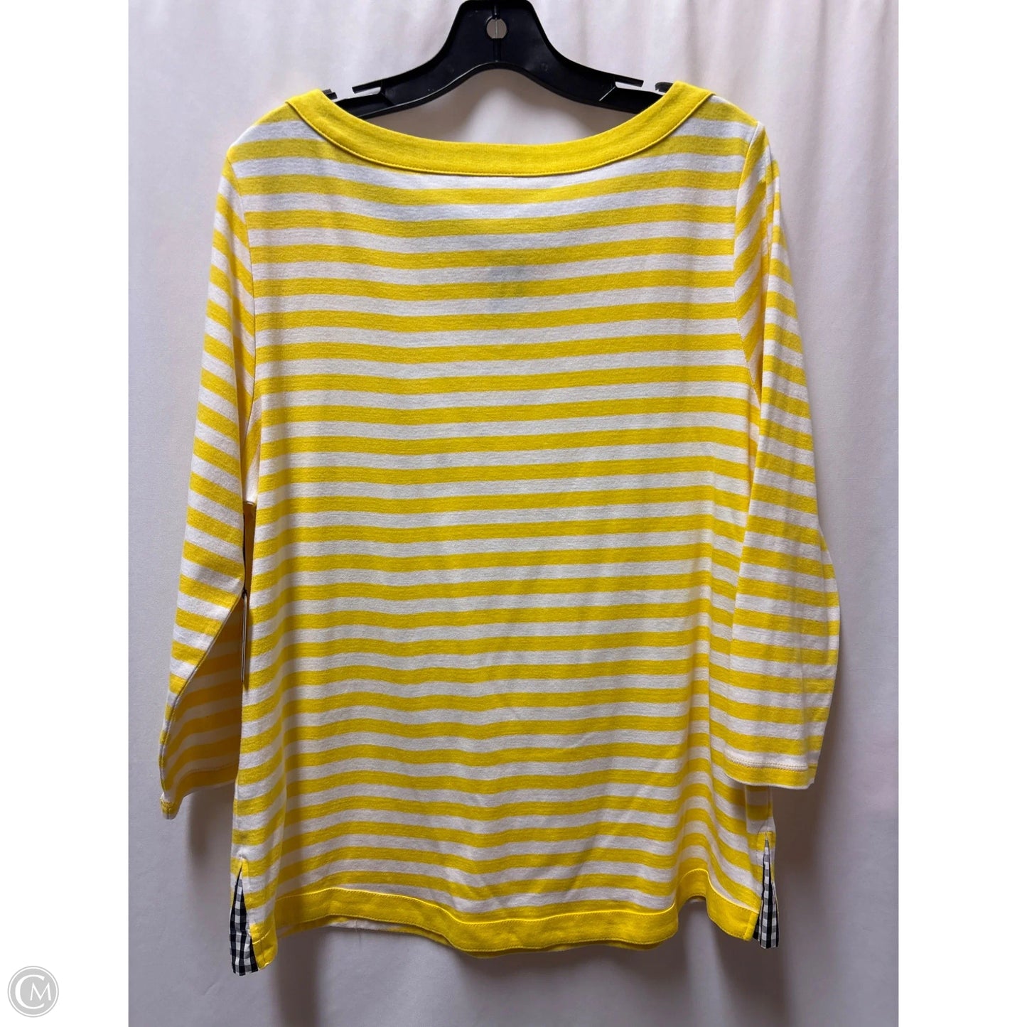 Top Short Sleeve By Rafaella In Yellow, Size: Xl