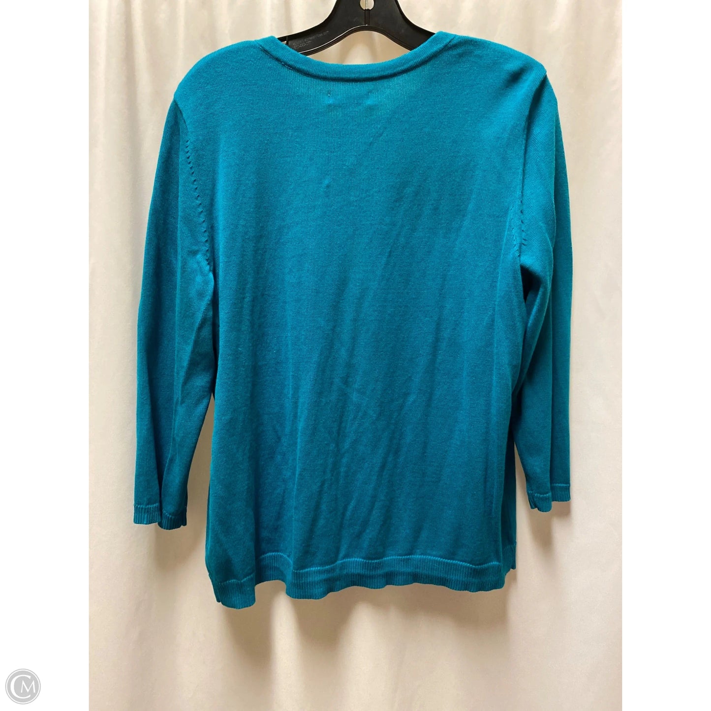 Cardigan By Croft And Barrow In Aqua, Size: L