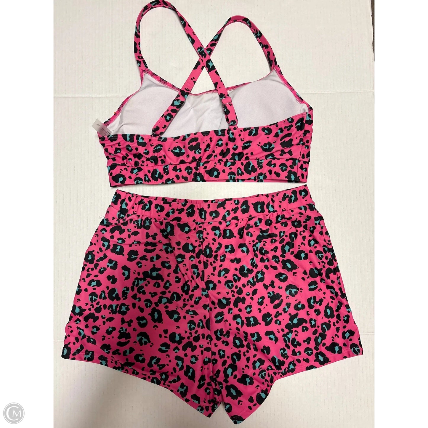 Shorts Set By Clothes Mentor In Pink, Size: 1x