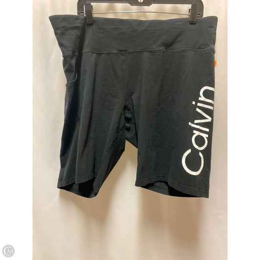 Athletic Shorts By Calvin Klein In Black, Size: 3x