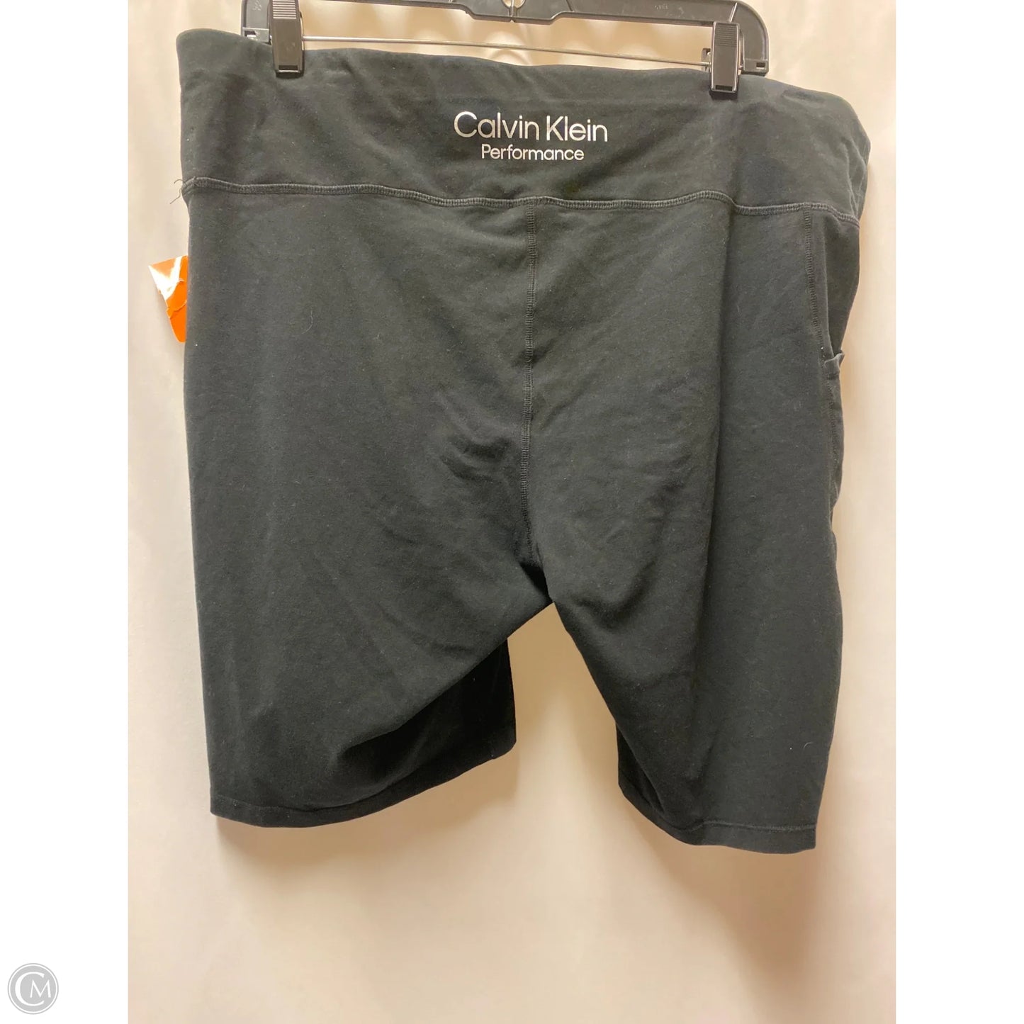 Athletic Shorts By Calvin Klein In Black, Size: 3x