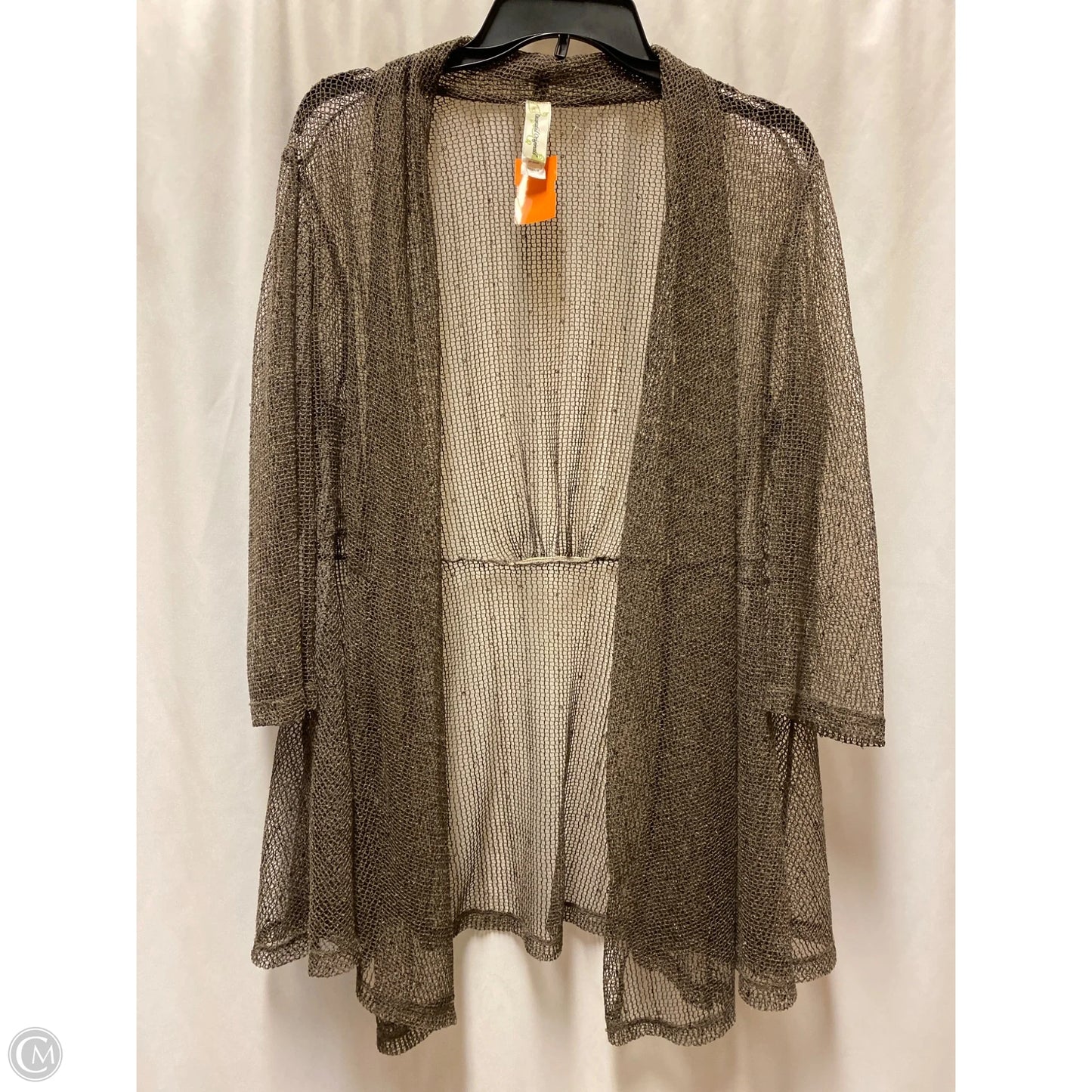 Cardigan By Clothes Mentor In Taupe, Size: M