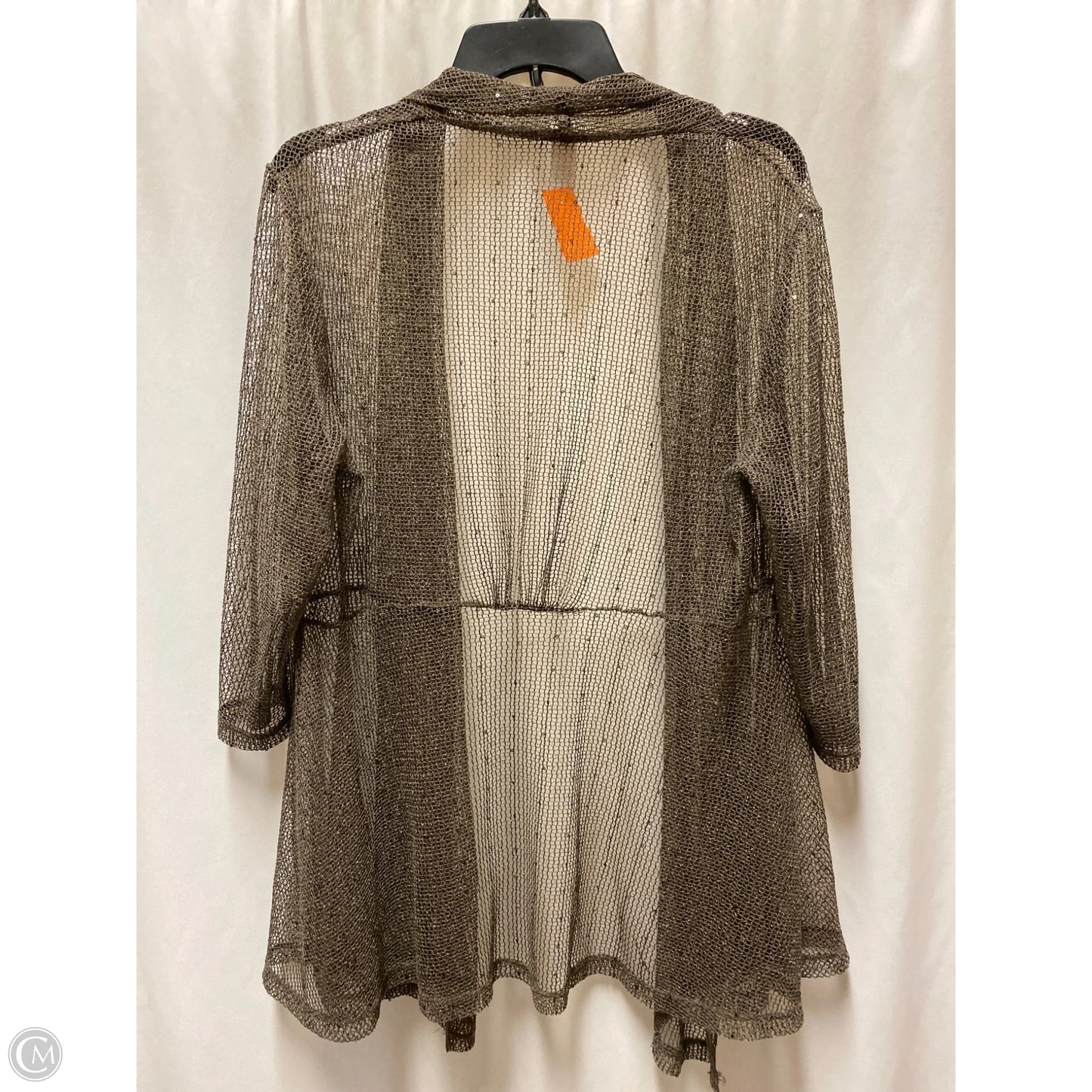 Cardigan By Clothes Mentor In Taupe, Size: M