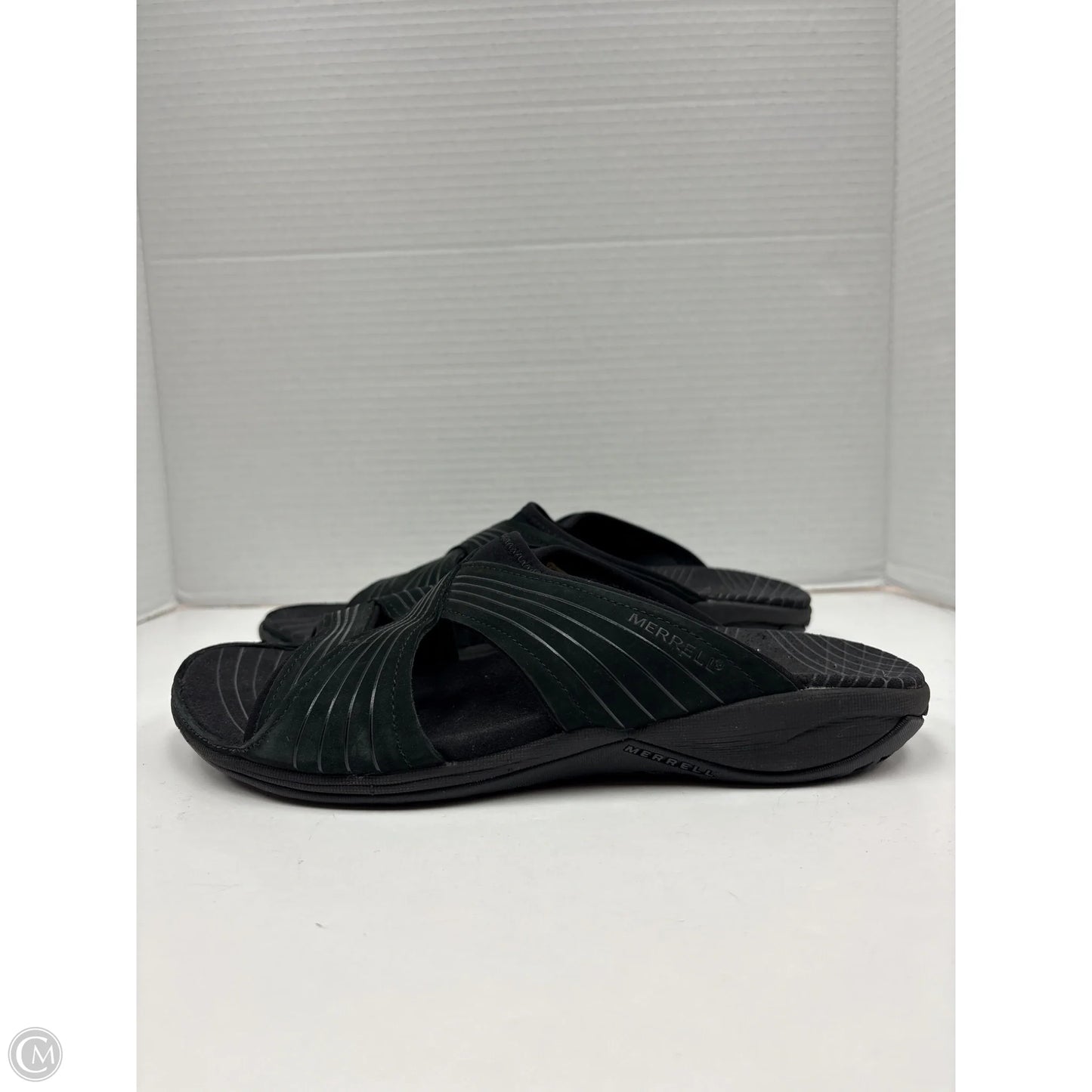 Sandals Flats By Merrell In Black, Size: 9