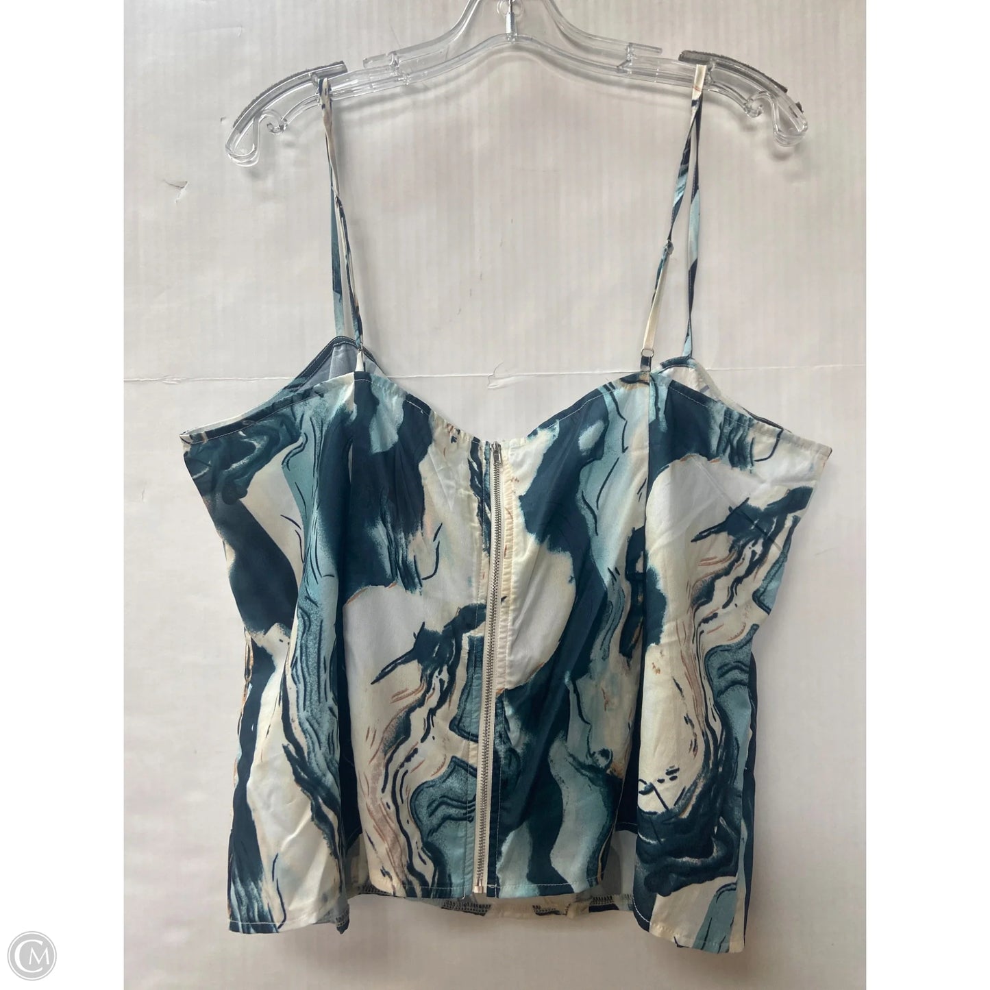 Top Sleeveless By Pretty Little Thing In Blue, Size: 2x