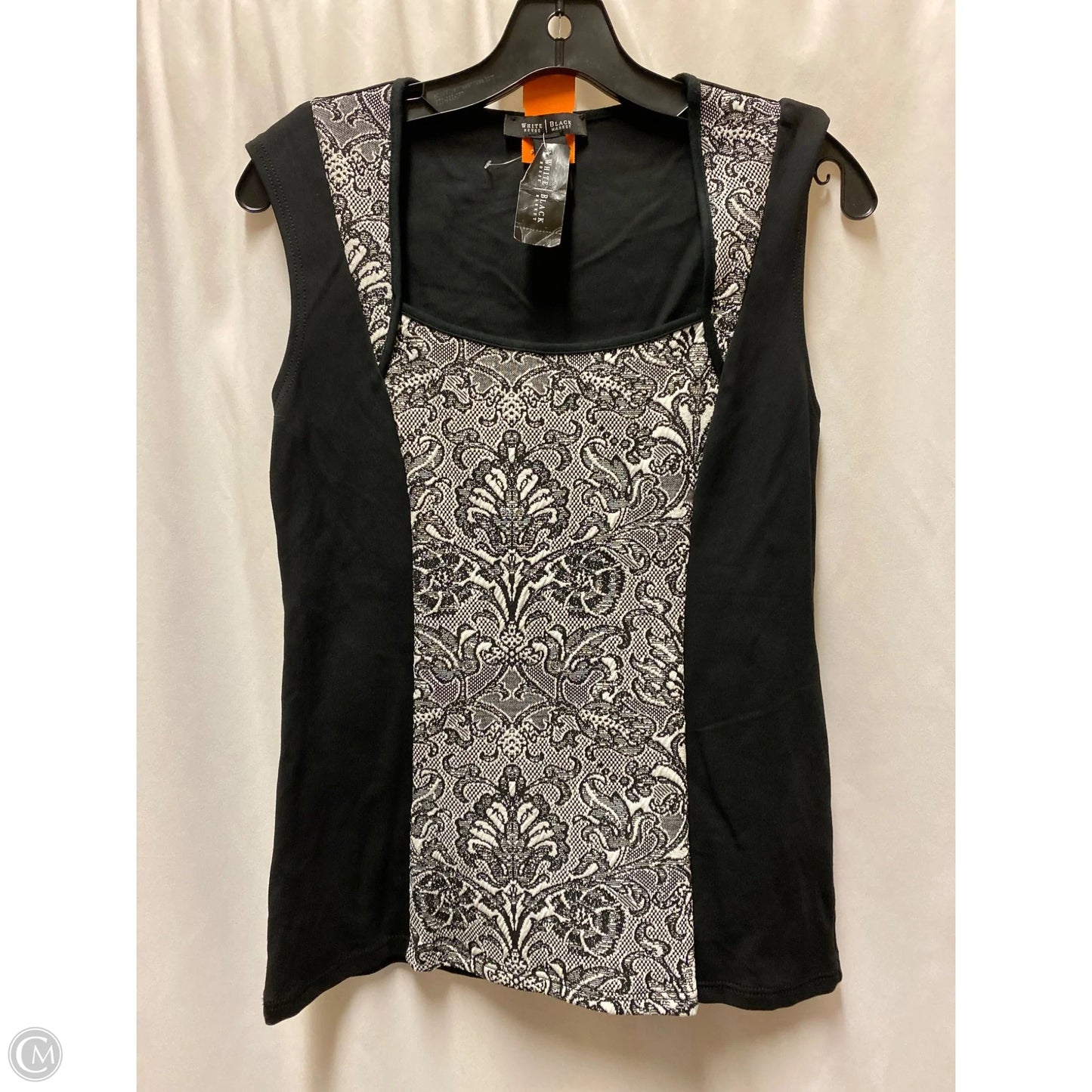 Top Sleeveless By White House Black Market In Black & White, Size: M