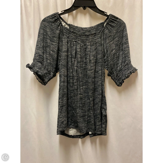 Top Short Sleeve By Lularoe In Black, Size: M